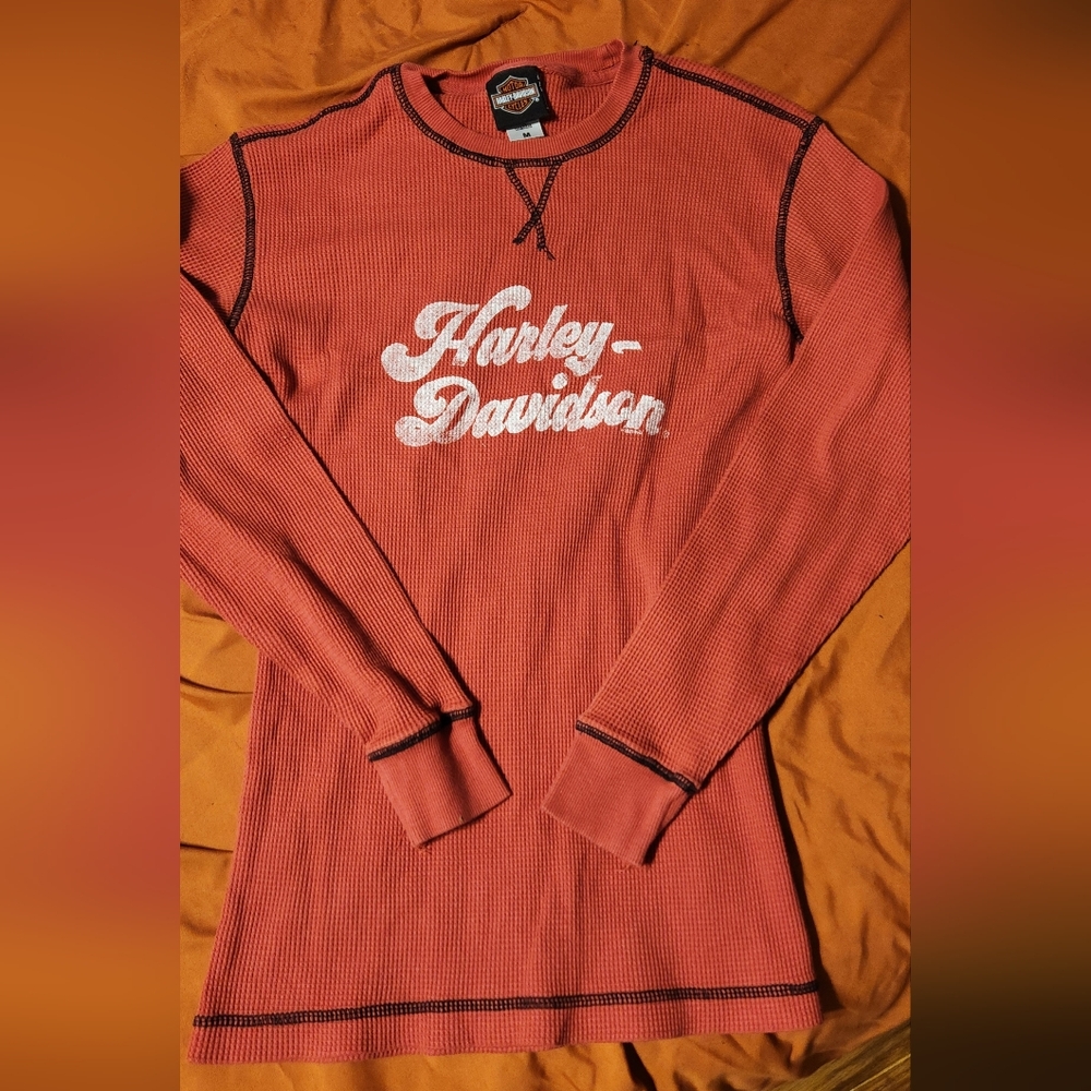 Harley-Davidson Women's Brick Red Long Sleeve Tee